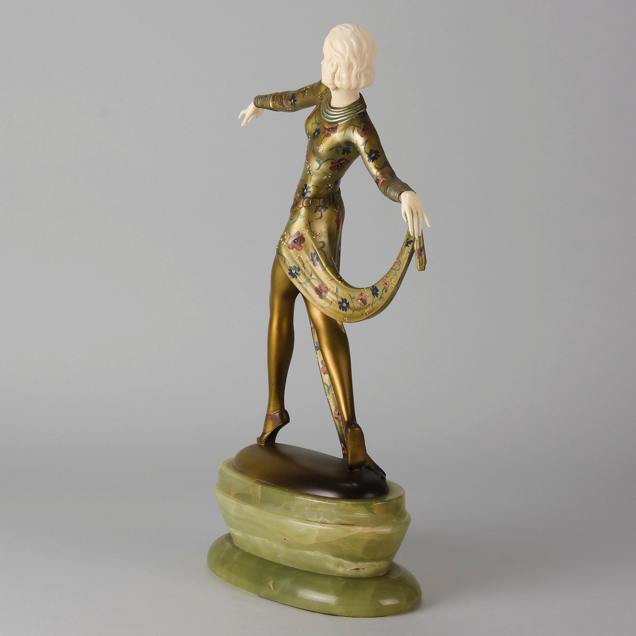 BRUNEL　シルバーレリーフ　1972 裸婦像（イタリア製）　antique Josef Lorenzl Sabina - Art Deco Figure - Hickmet Fine Arts