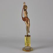 Josef Lorenzl Scarf Dancer - Art Deco Bronze - Hickmet Fine Arts