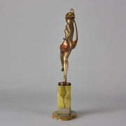Josef Lorenzl Scarf Dancer - Art Deco Bronze - Hickmet Fine Arts