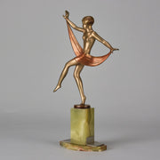 Josef Lorenzl Scarf Dancer - Art Deco Bronze - Hickmet Fine Arts