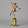 Josef Lorenzl Scarf Dancer - Art Deco Bronze - Hickmet Fine Arts