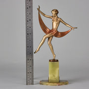 Josef Lorenzl Scarf Dancer - Art Deco Bronze - Hickmet Fine Arts
