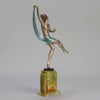 Josef Lorenzl Scarf Dancer - Art Deco Bronze - Hickmet Fine Arts