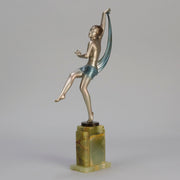 Josef Lorenzl Scarf Dancer - Art Deco Bronze - Hickmet Fine Arts