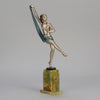 Josef Lorenzl Scarf Dancer - Art Deco Bronze - Hickmet Fine Arts