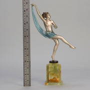 Josef Lorenzl Scarf Dancer - Art Deco Bronze - Hickmet Fine Arts