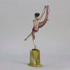 Josef Lorenzl Scarf Dancer - Art Deco Bronze - Hickmet Fine Arts