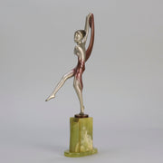 Josef Lorenzl Scarf Dancer - Art Deco Bronze - Hickmet Fine Arts
