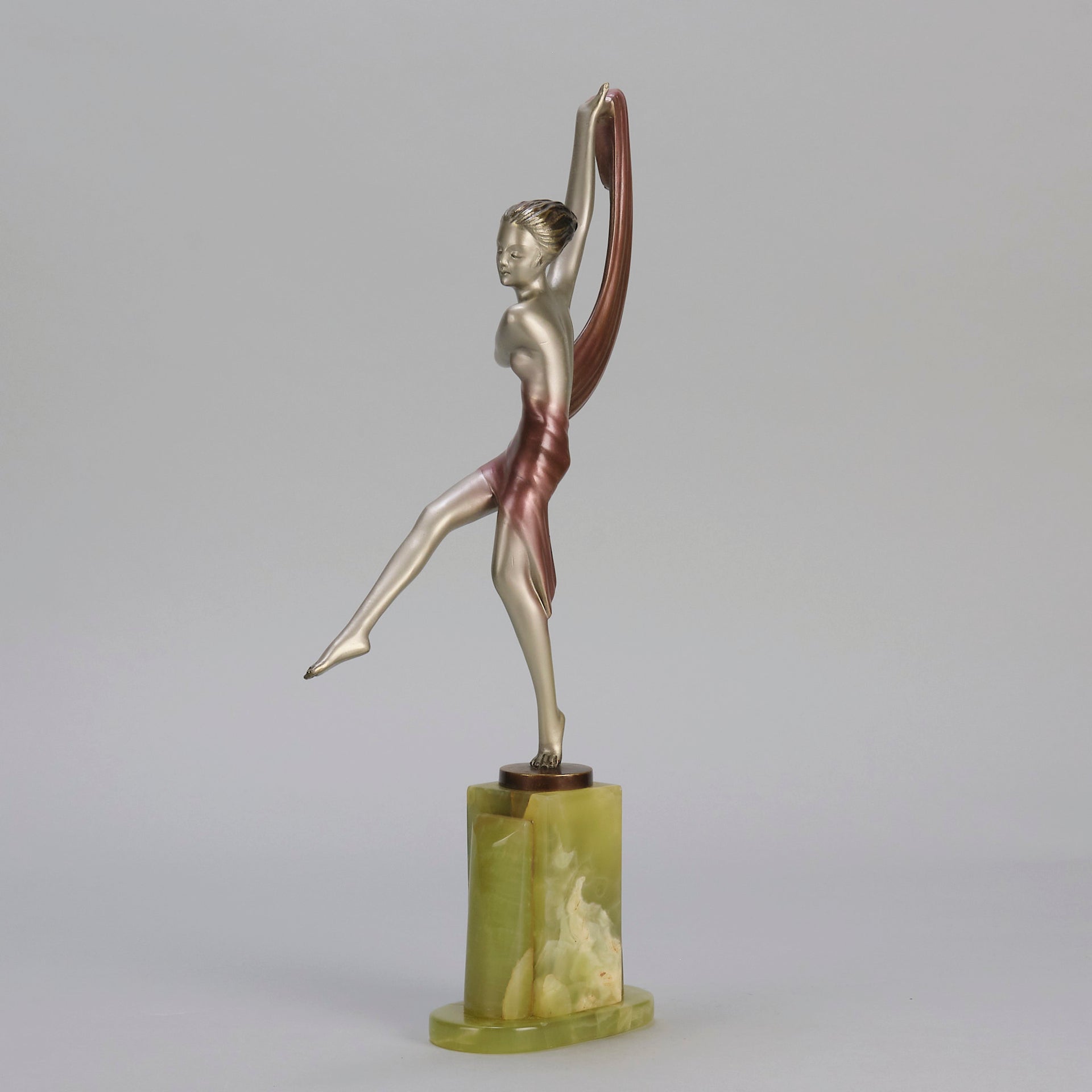 Josef Lorenzl Scarf Dancer - Art Deco Bronze - Hickmet Fine Arts