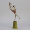 Josef Lorenzl Scarf Dancer - Art Deco Bronze - Hickmet Fine Arts