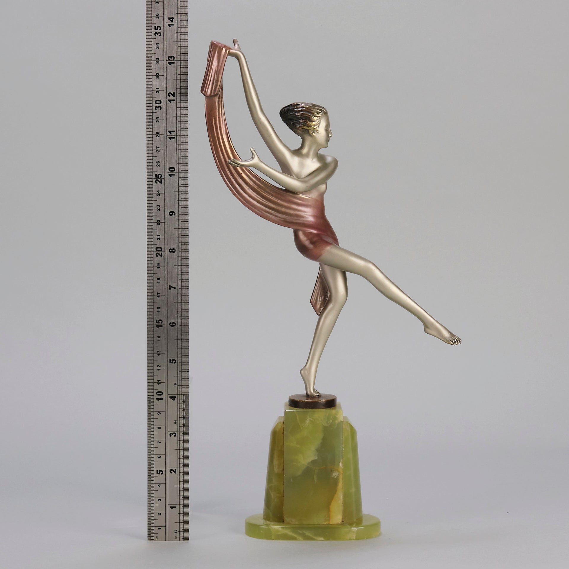 Josef Lorenzl Scarf Dancer - Art Deco Bronze - Hickmet Fine Arts