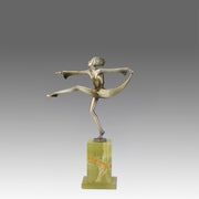 Lorenzl Scarf Dancer - Art Deco Bronze - Hickmet Fine Arts