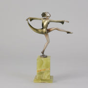 Lorenzl Scarf Dancer - Art Deco Bronze - Hickmet Fine Arts