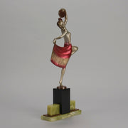 Josef Lorenzl Tambourine Dancer - Art Deco Bronze - Hickmet Fine Arts