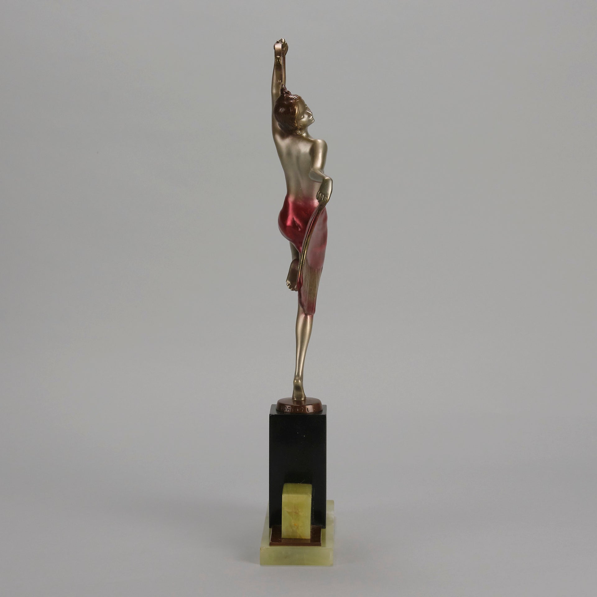 Josef Lorenzl Tambourine Dancer - Art Deco Bronze - Hickmet Fine Arts