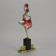 Josef Lorenzl Tambourine Dancer - Art Deco Bronze - Hickmet Fine Arts