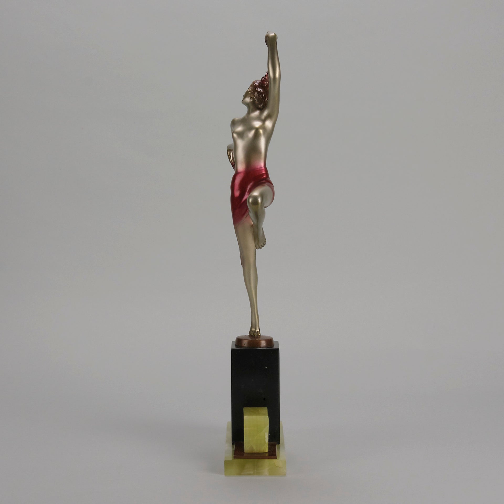 Josef Lorenzl Tambourine Dancer - Art Deco Bronze - Hickmet Fine Arts