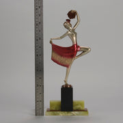 Josef Lorenzl Tambourine Dancer - Art Deco Bronze - Hickmet Fine Arts