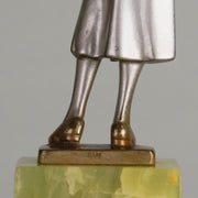 Josef Lorenzl Tennis Player - Art Deco Bronze - Hickmet Fine Arts