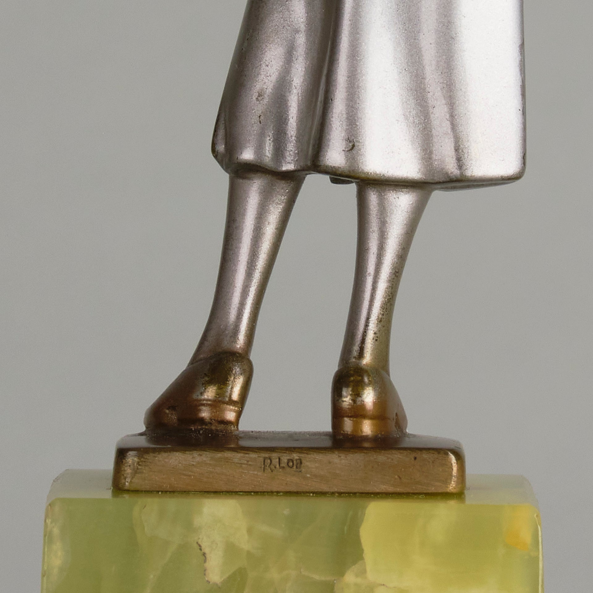 Josef Lorenzl Tennis Player - Art Deco Bronze - Hickmet Fine Arts