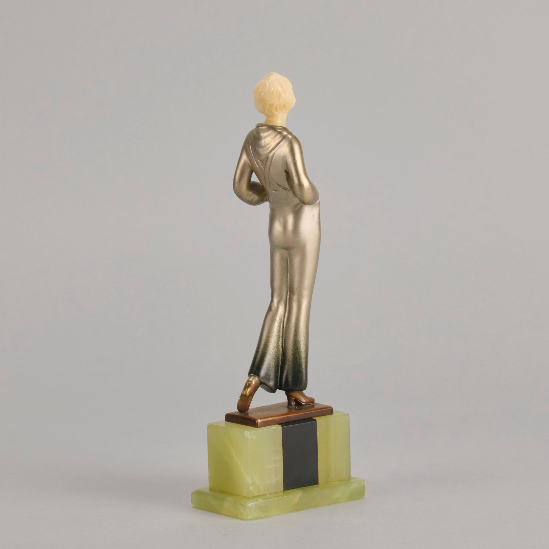 Lorenzl Trouser Girl - Art Deco Bronze Figure - Hickmet Fine Arts