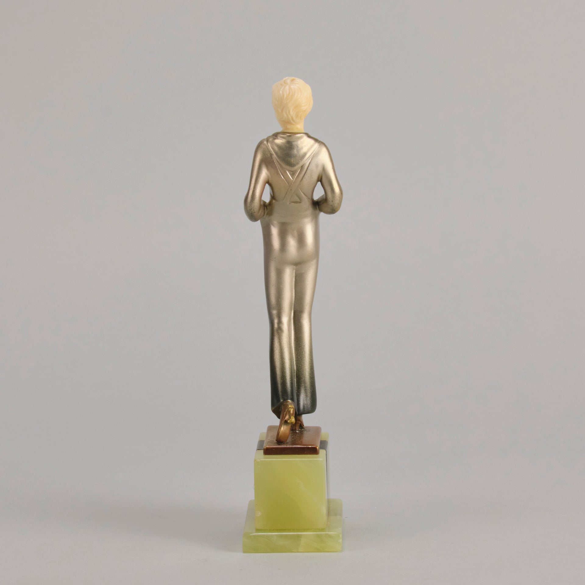 Lorenzl Trouser Girl - Art Deco Bronze Figure - Hickmet Fine Arts