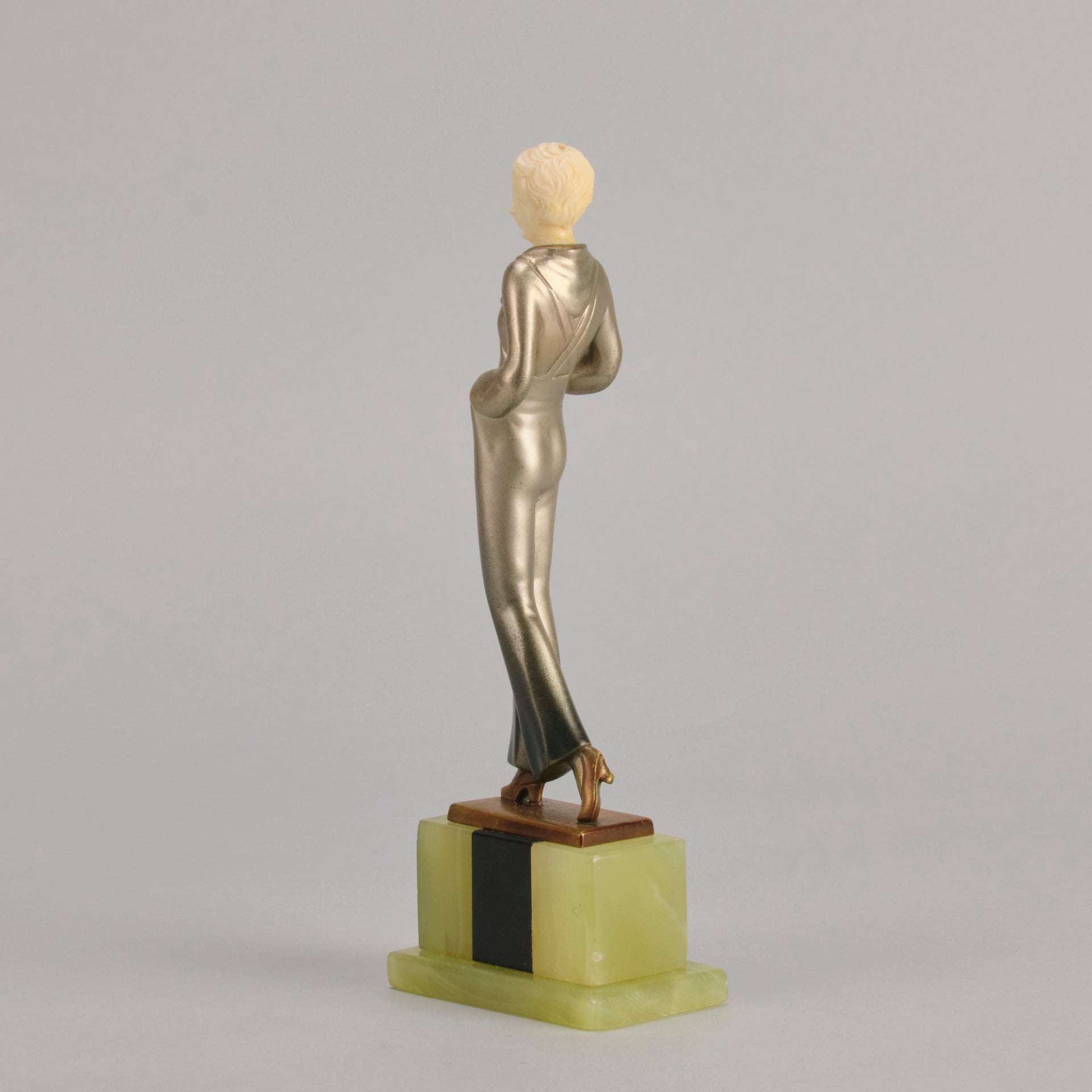 Lorenzl Trouser Girl - Art Deco Bronze Figure - Hickmet Fine Arts