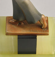 Lorenzl Trouser Girl - Art Deco Bronze Figure - Hickmet Fine Arts
