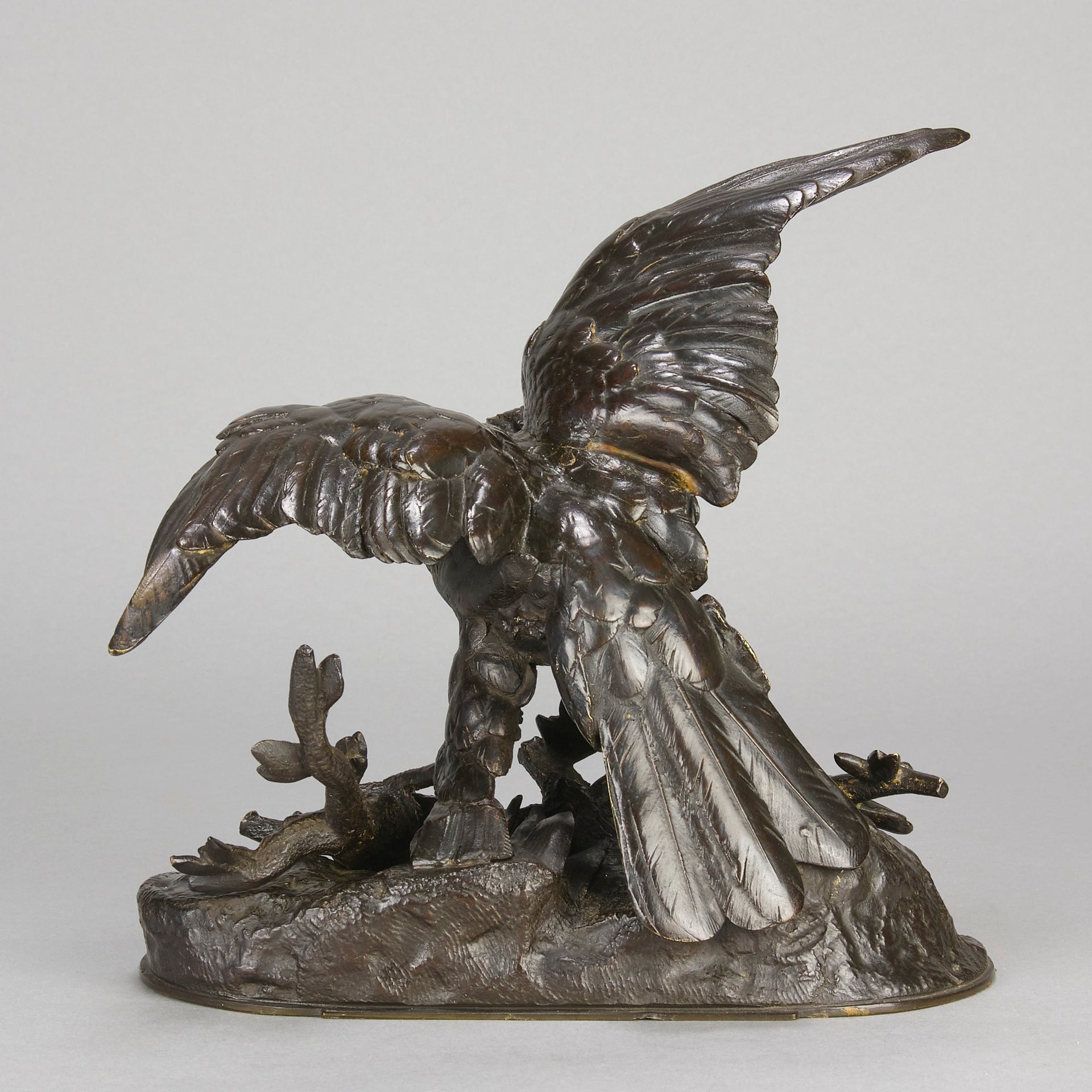 Jules Moigniez Bronze - Hawk - Hickmet Fine Arts