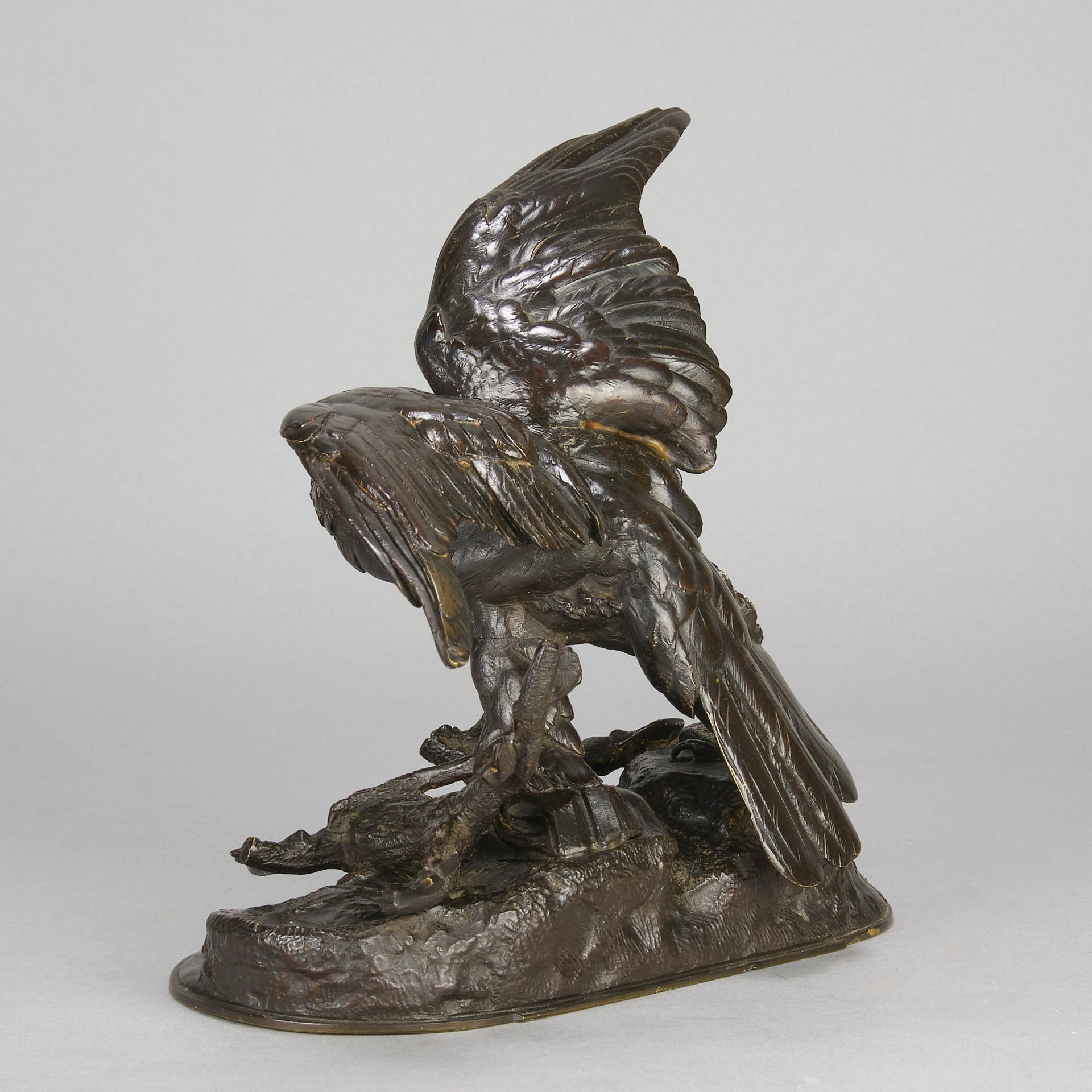 Jules Moigniez Bronze - Hawk - Hickmet Fine Arts