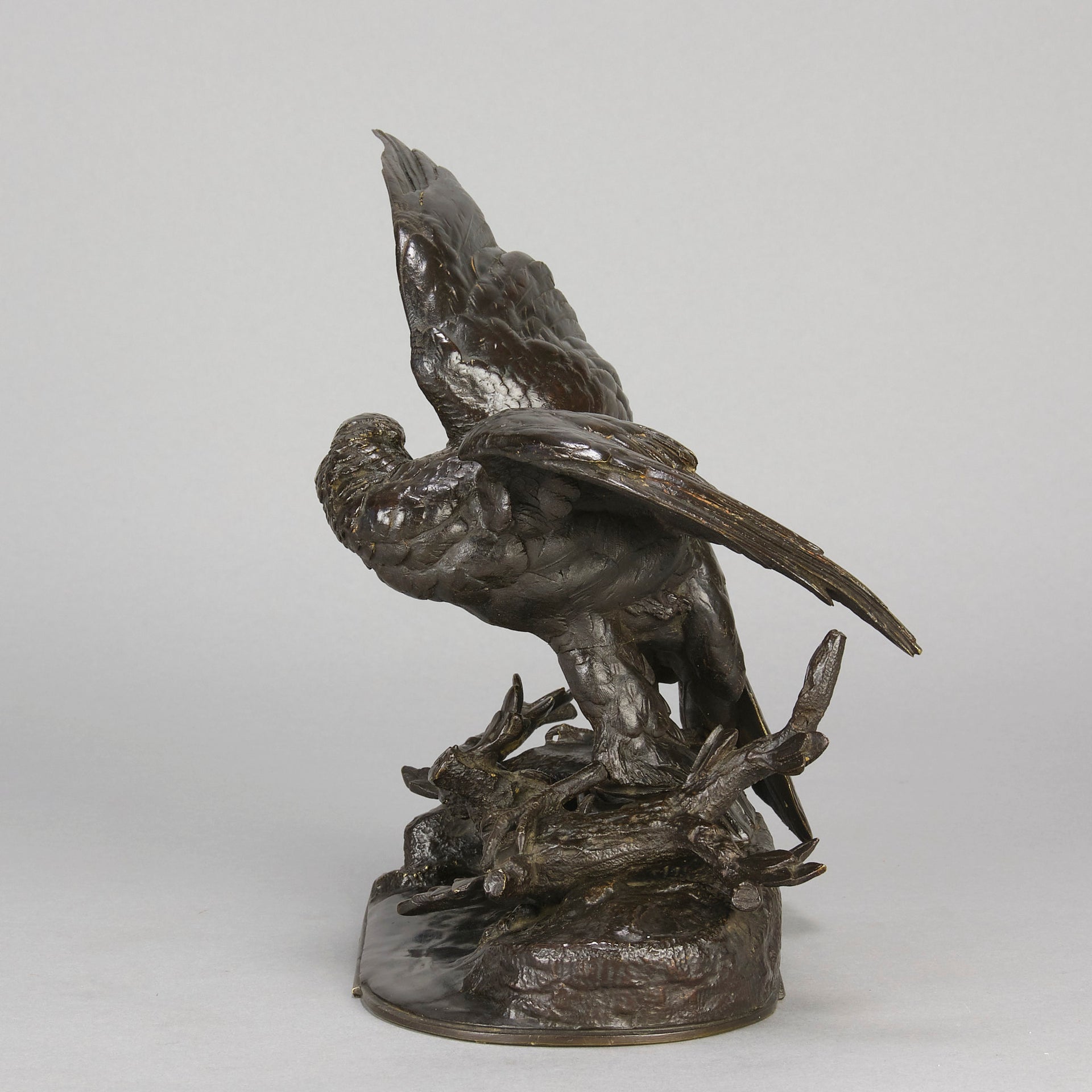 Jules Moigniez Bronze - Hawk - Hickmet Fine Arts