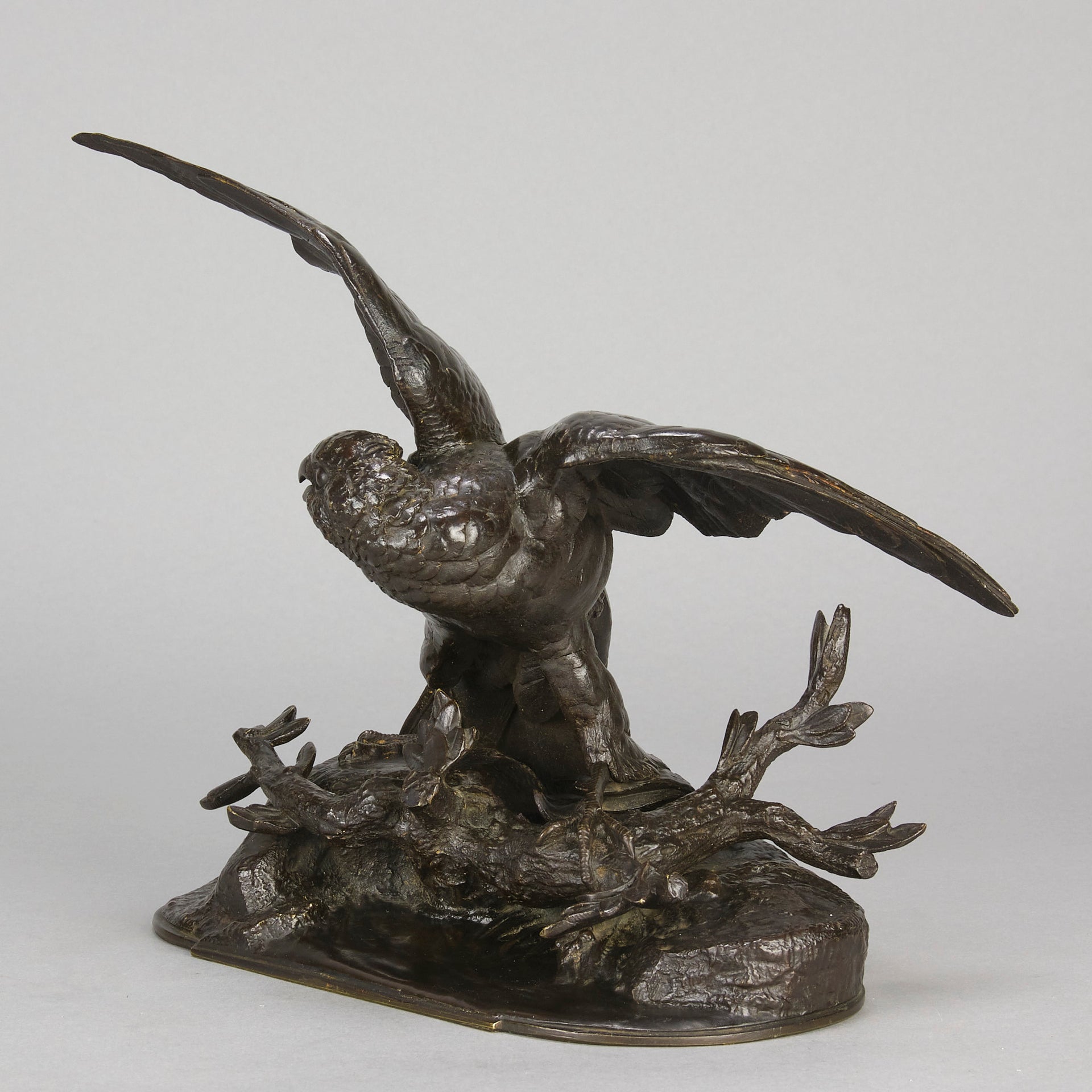 Jules Moigniez Bronze - Hawk - Hickmet Fine Arts