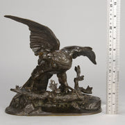 Jules Moigniez Bronze - Hawk - Hickmet Fine Arts