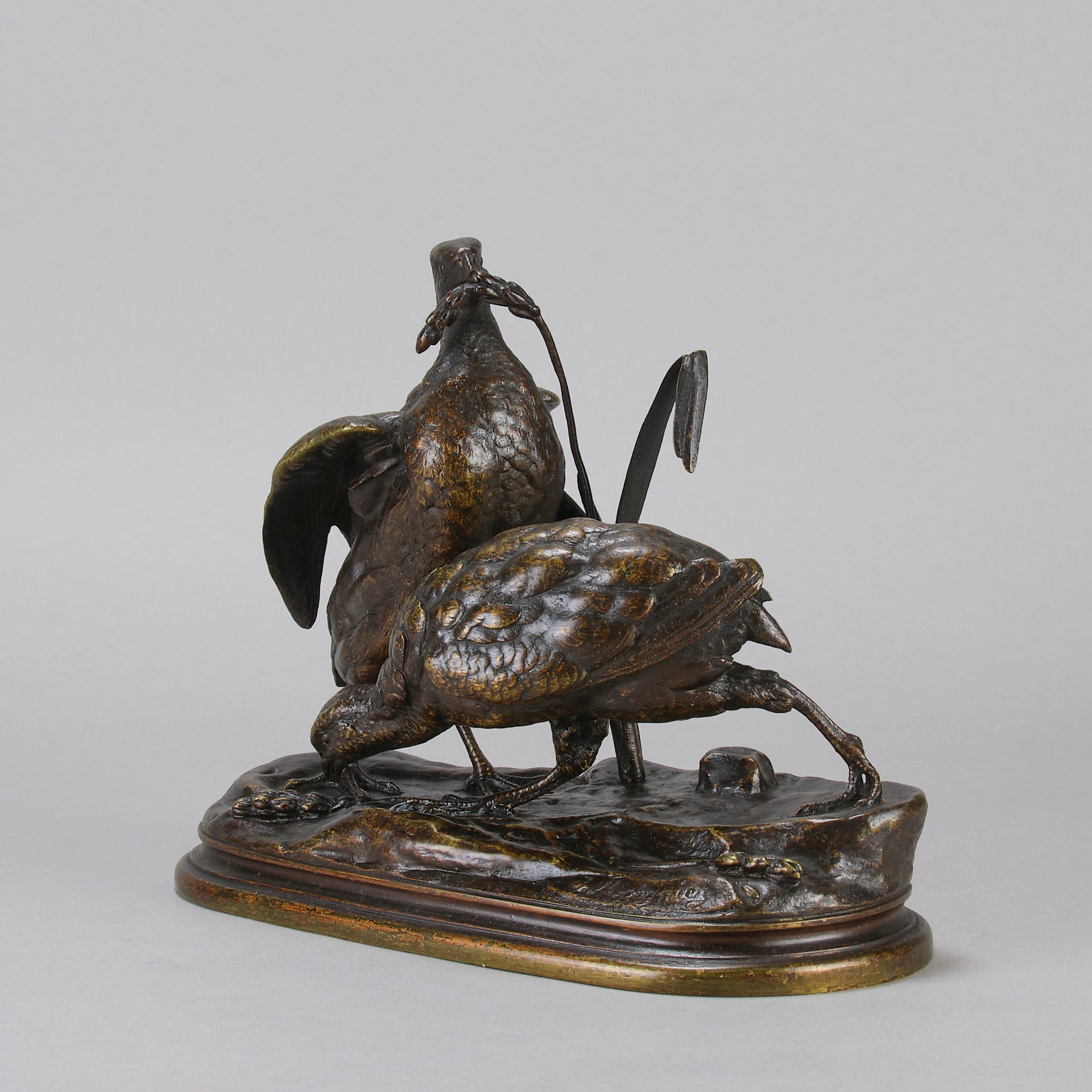 Jules Moigniez Bronze - Moigniez Game Birds - Hickmet Fine Arts