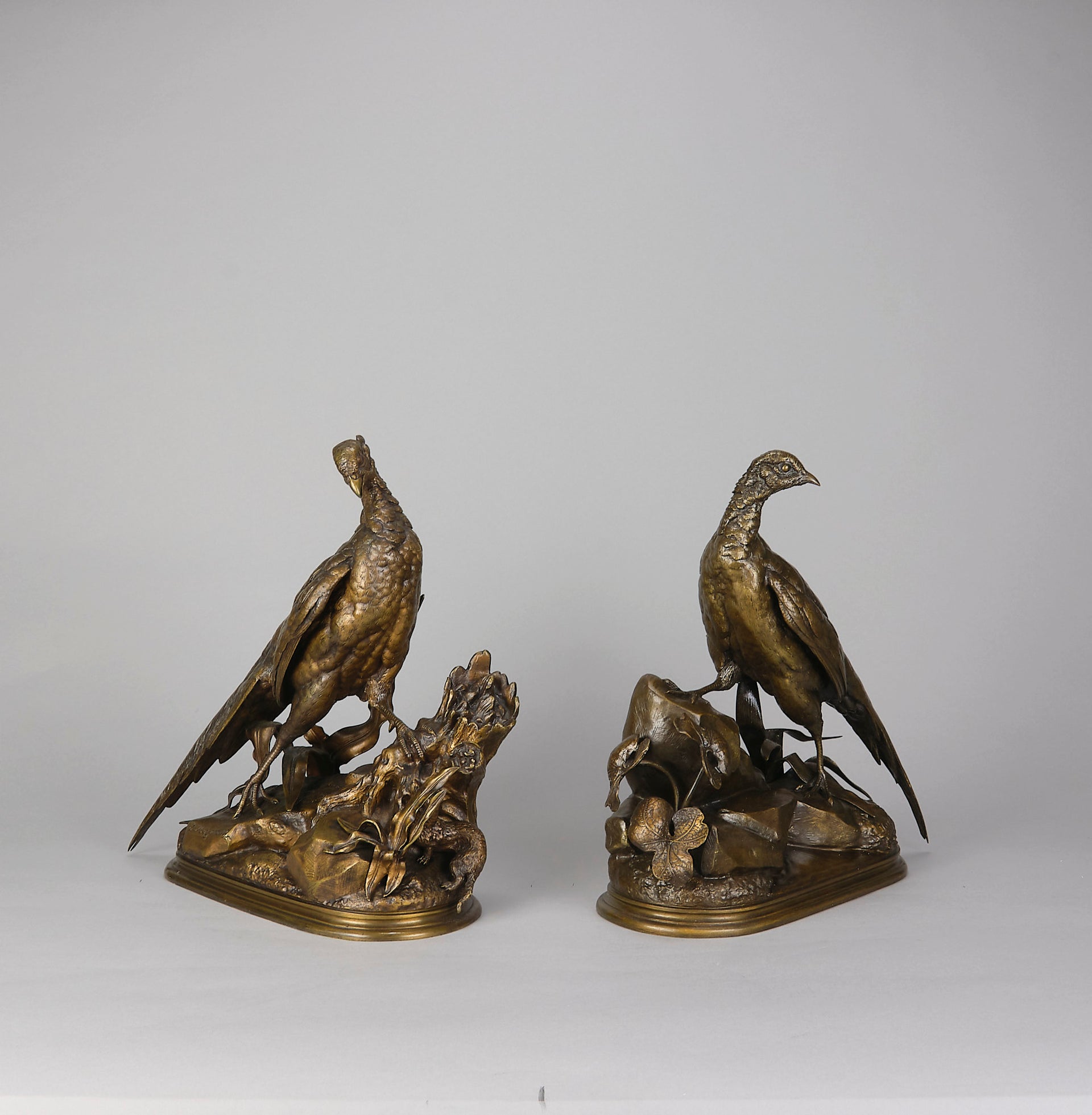 Jules Moigniez Bronze - Moigniez Pheasants - Hickmet Fine Arts
