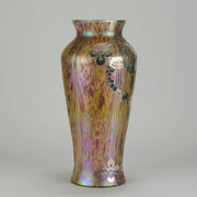 "Silvered Vase" By Kralik Glass - Hickmet Fine Arts 