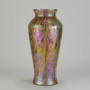 "Silvered Vase" By Kralik Glass - Hickmet Fine Arts 