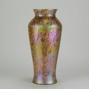 "Silvered Vase" By Kralik Glass - Hickmet Fine Arts 