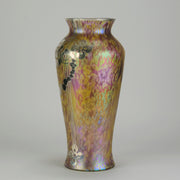 "Silvered Vase" By Kralik Glass - Hickmet Fine Arts 