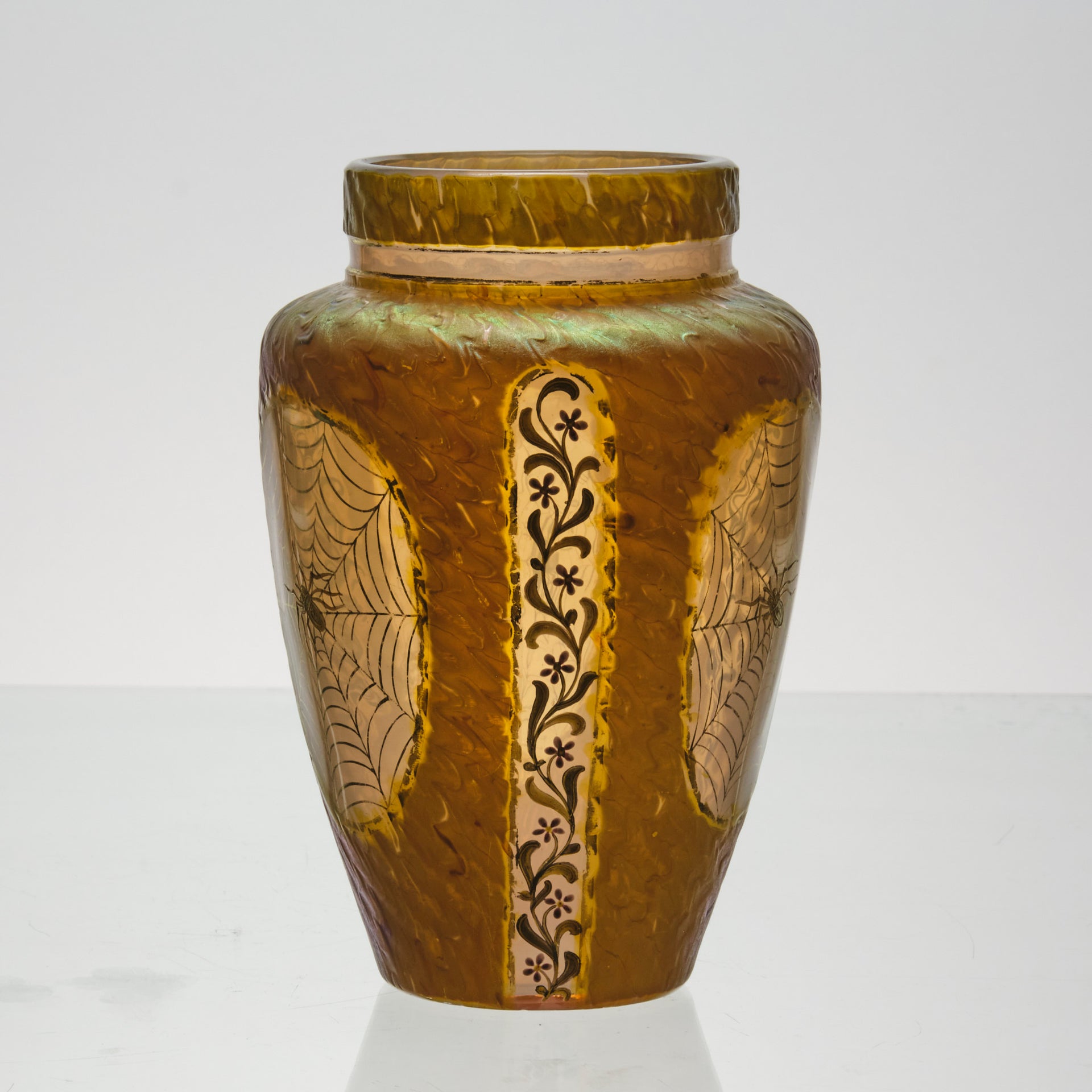 Spider Kralik Vase - 20th Century Glass - Hickmet Fine Arts 