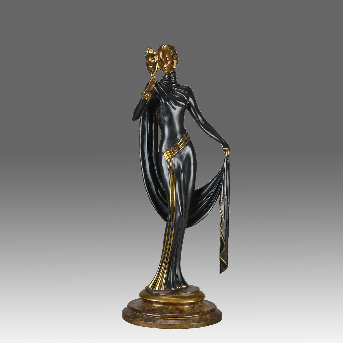 Erte La Masque - Limited Edition Bronze - Hickmet Fine Arts 