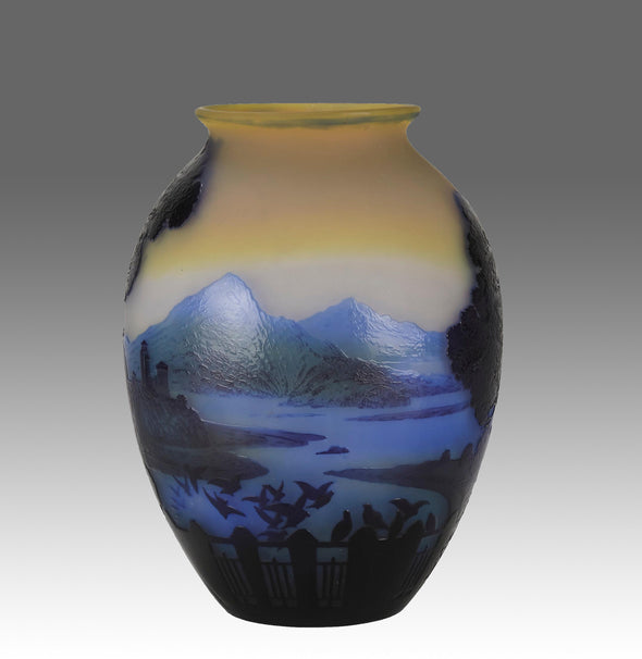 Galle Vase - Art Nouveau Lake Como Vase - Hickmet Fine Arts