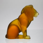 Lalique amber Bamara Lion
