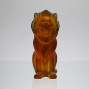 Lalique amber Bamara Lion