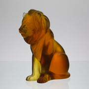 Lalique amber Bamara Lion