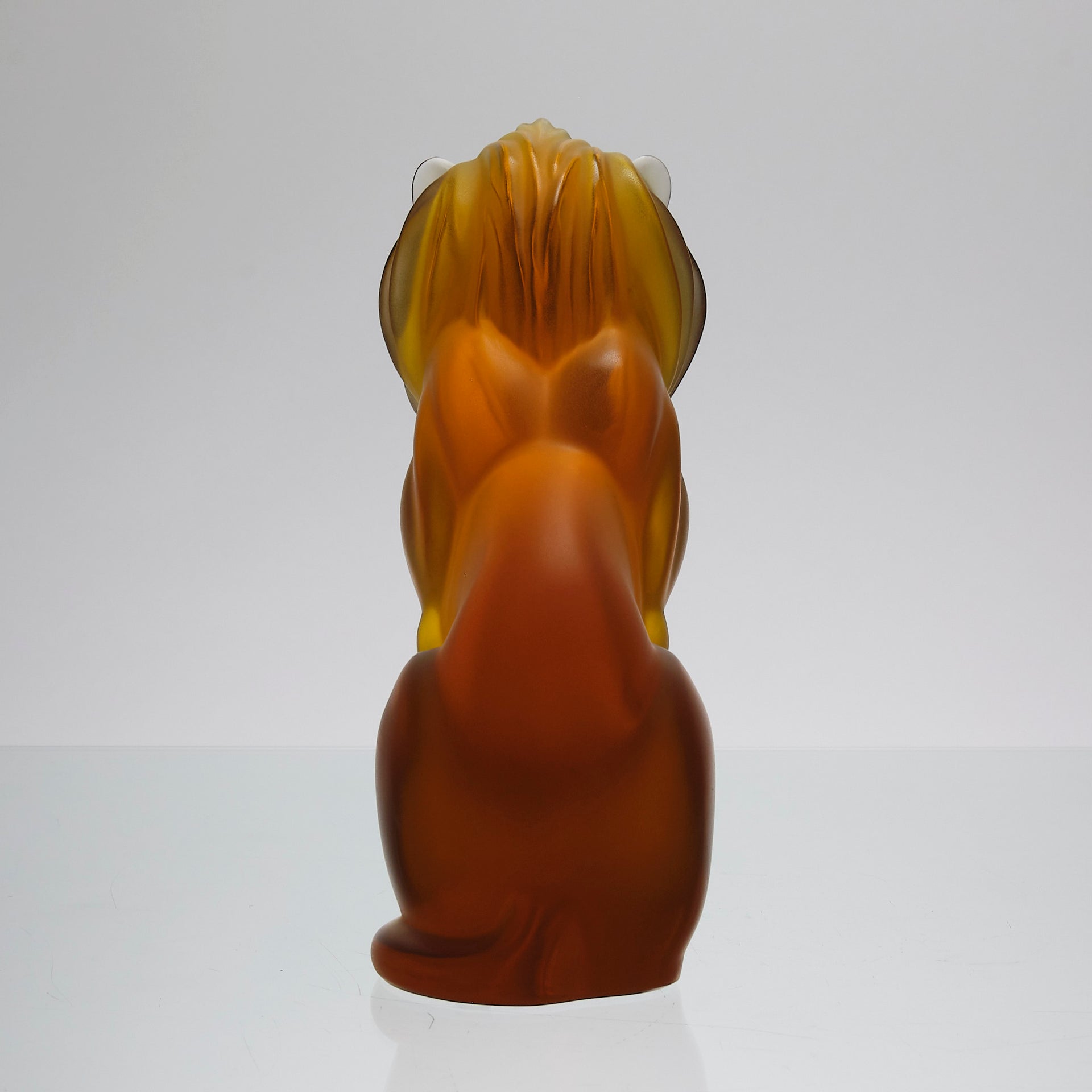 Lalique amber Bamara Lion
