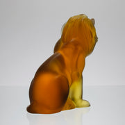 Lalique amber Bamara Lion