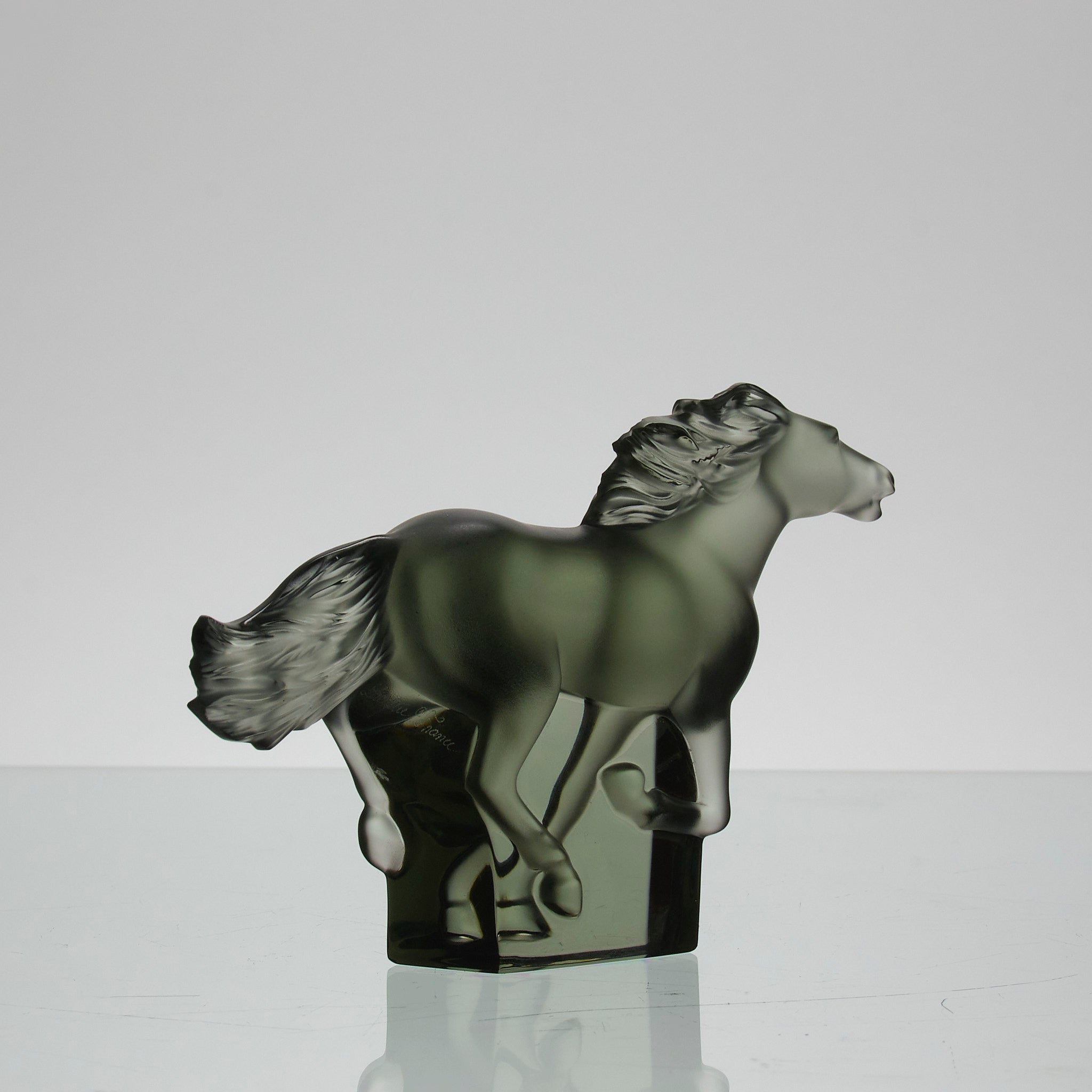 LALIQUE 馬のガラス彫刻 LALIQUE 馬のガラス彫刻 Lalique Horse - Etsy