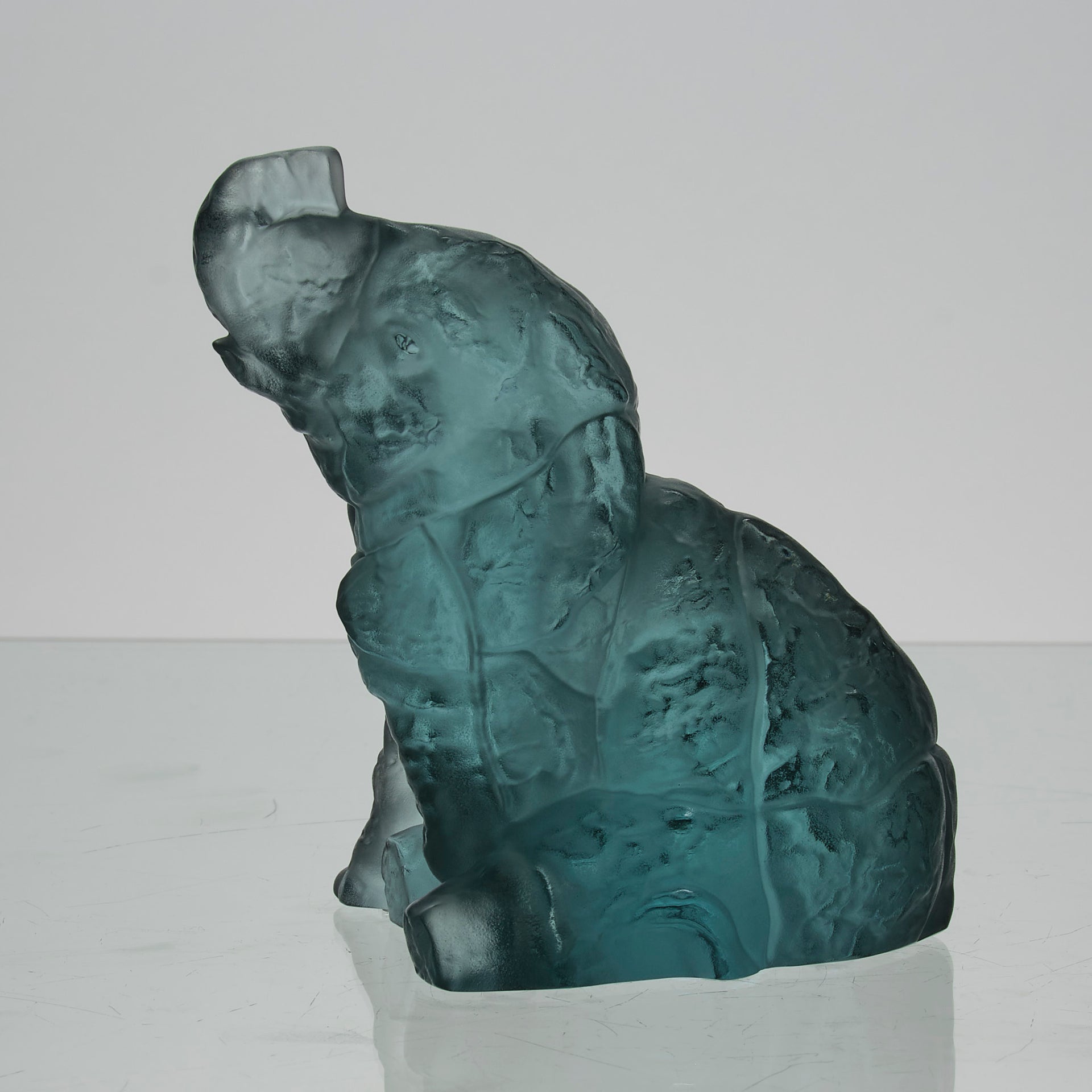 Lalique Elephant - Lalique Coloured Glass - Hickmet Fine Arts 