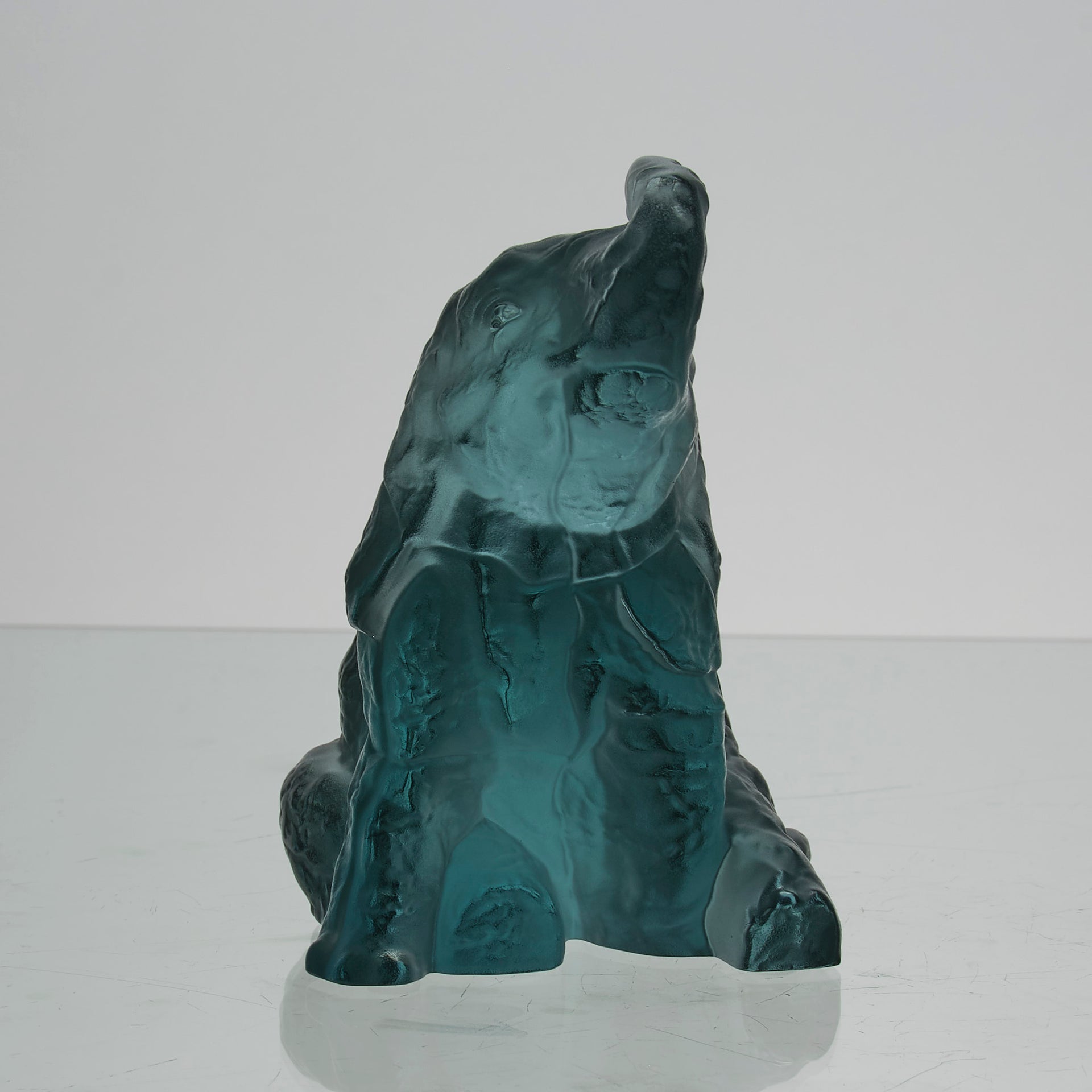 Lalique Elephant - Lalique Coloured Glass - Hickmet Fine Arts 